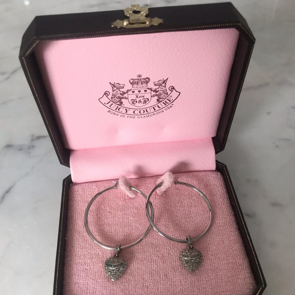 Vintage Juicy Couture hoop earrings!